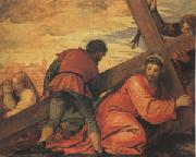 Veronese and Studio rJesus Falls under the Weight of the Cross (mk05) oil